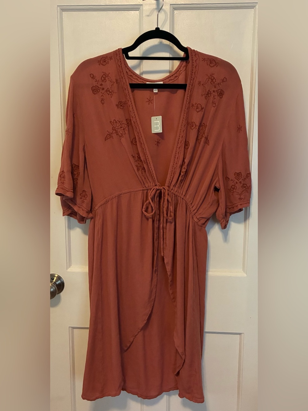 Maurices Kimono Duster XXL Open Soft Trendy New Dusty Coral
